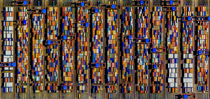 Illustration for article titled These Stunning Geometric Patterns Were Created From Google Earth Images